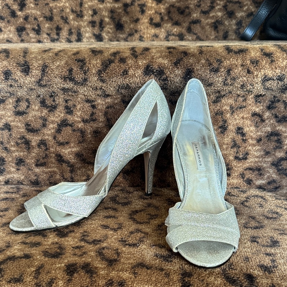 Caparros Silver Heels